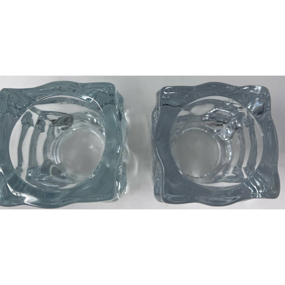 KIG Indonesia‎ Vintage Set of 2 Heavy Candleholders/Votive Cups 2 1/2" Tall - Picture 4 of 5